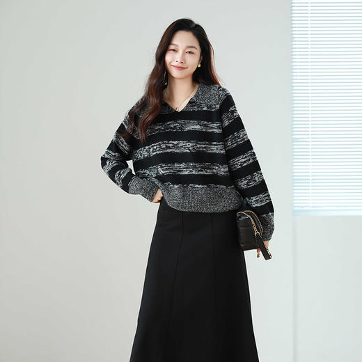 火桐hooton 海军领羊绒套头衫24A033 商品图3