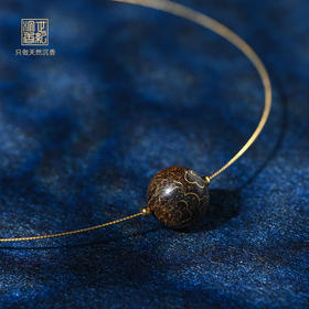 极简之美丨天然惠安土沉沉香.项圈 SP9768+9794