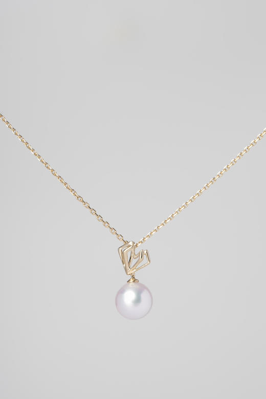 「镜像.钻」Akoya珍珠14k项链 商品图2