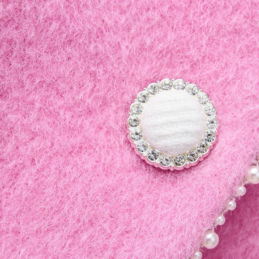 MAXRIENY浪漫芭比粉外套24冬珍珠钉珠刺绣设计名媛气质感MF85JA760L2001 商品图3