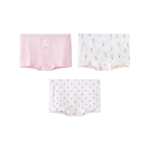 迷你巴拉 新款女童抑菌纯棉内裤不夹pp平角短裤 3条装 商品图4