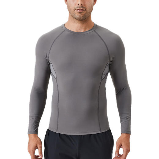 跃牌【欲动春风】男装系列 男紧身压缩速干t恤上衣透气跑步健身长袖41523 商品图4