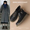 ZHR则则马丁靴女2024新款秋冬厚底英伦短靴子圆头平底百搭ins女靴 商品缩略图0
