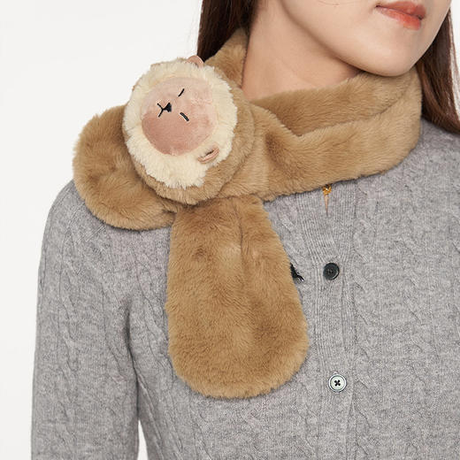 大英博物馆X苏州博物馆 亚述系列 萌狮公仔毛绒围脖围巾 商品图1