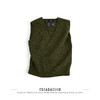 Cicadahood英国进口设得兰羊毛美式军事风V领套头背心 无性别 商品缩略图0