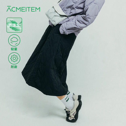 【十一降价福利】ACMEITEM爱棵米 户外女士葫芦格夹棉半裙防泼水休闲中长半身裙子GAF2370331G 商品图0