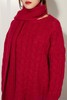 Kai & Kiera 酒红色针织长款上衣 10503 商品缩略图3