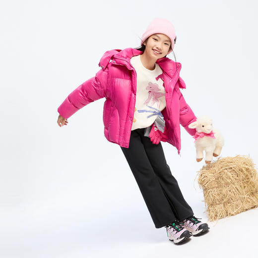 【御寒-5~5℃】女童蓄热短款羽绒外套冬季新款安奈儿童装实体店同款AG445803 商品图5