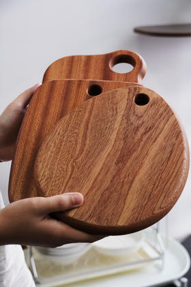 🔥备菜用它才安心 0胶0漆0蜡真材实料🥯🔪 【Trees&wind乌檀木辅食板】😎 辅食/牛排/蔬果、🌈熟食专用的原木砧板🌳 厚实别致，