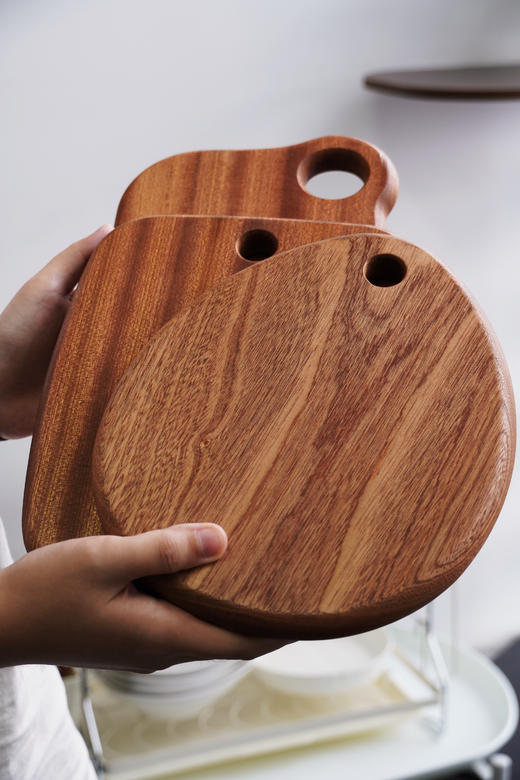 🔥备菜用它才安心 0胶0漆0蜡真材实料🥯🔪 【Trees&wind乌檀木辅食板】😎 辅食/牛排/蔬果、🌈熟食专用的原木砧板🌳 厚实别致， 商品图0