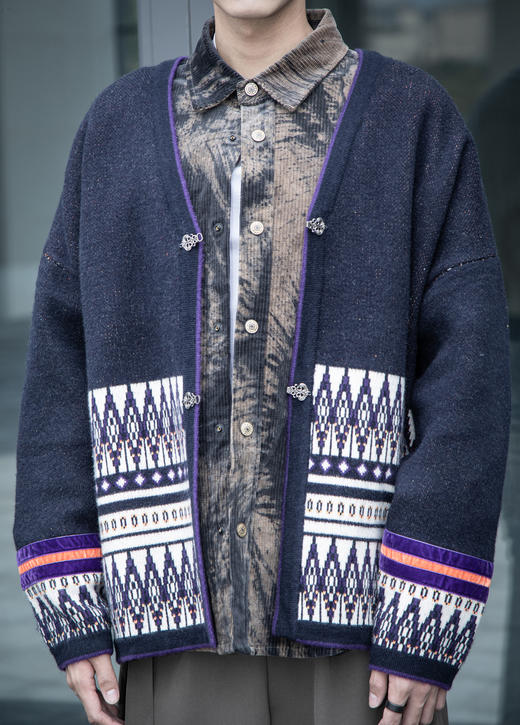 S43584748新中式民族风针织开衫 商品图1