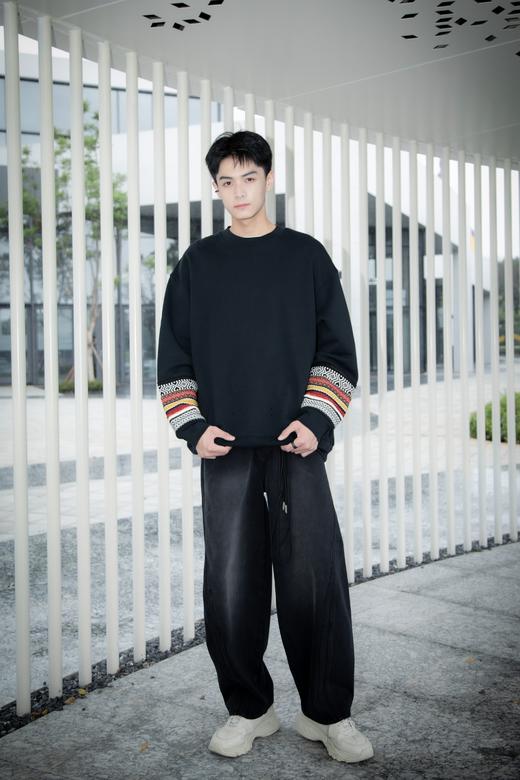 S435864264民族风装饰圆领卫衣 商品图3