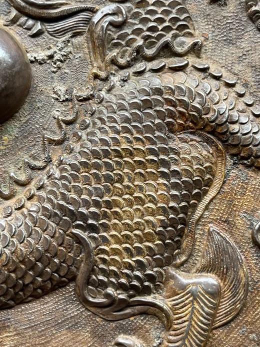 银背凸雕云龙纹大青铜镜，顺丰包邮 商品图9