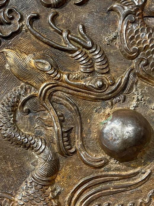 银背凸雕云龙纹大青铜镜，顺丰包邮 商品图5