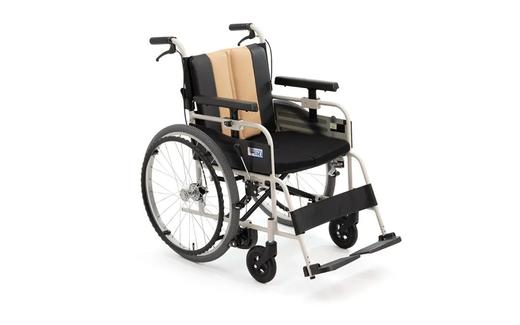 康复系列【日本MIKI三贵电动轮椅车】站立刹车系统轻便万向前轮老年人代步车灵活四轮可拆卸外座背垫 商品图0