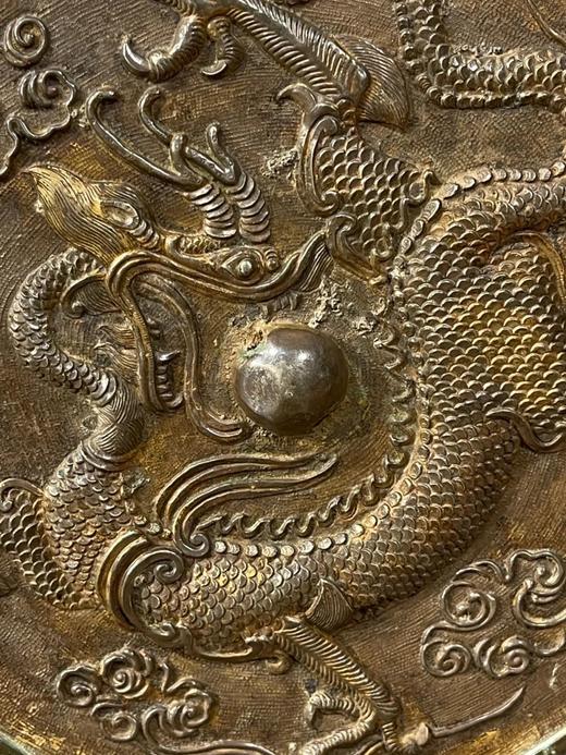 银背凸雕云龙纹大青铜镜，顺丰包邮 商品图4