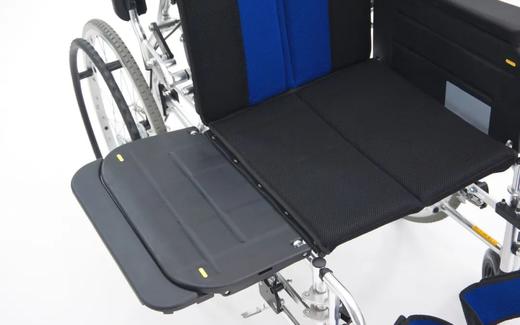 日本MIKI三贵电动轮椅车移乘轮椅轻便老年人代步车灵活四轮自带移位板 商品图2