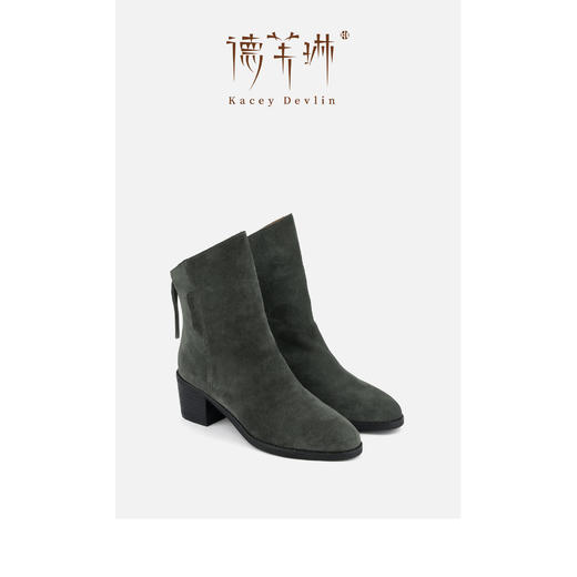 德芙琳Kacey Devlin女款秋冬新款高丝光斜口短靴KD6218【部分尺码预售，4天发货】 商品图11