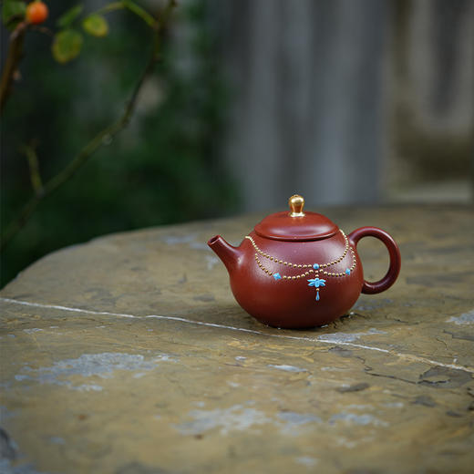 龙德堂陶艺 汤宣武制 《謦珠》135cc 原矿大红袍 (库存请咨询客服) 商品图0