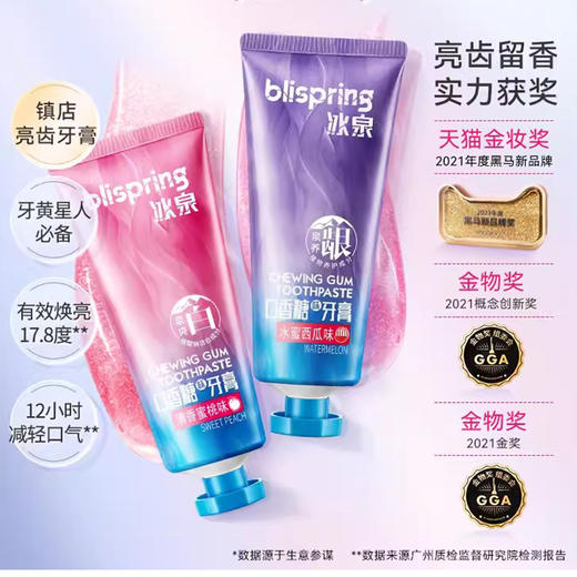 冰泉-口香糖味牙膏100g 商品图0