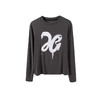 2024年新款白标~ 字母印花莱赛尔长袖T恤女宽松休闲大码打底衫上衣 商品缩略图4