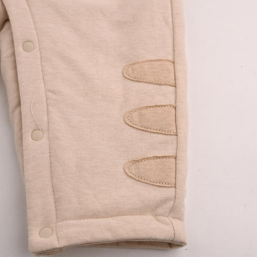 棉果果冬季新品专柜同款彩棉偏襟夹棉连体衣M401720899609 商品图4