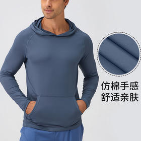 跃牌【欲动春风】男装系列 男士秋冬运动卫衣连帽修身跑步训练长袖31518