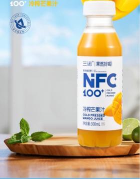 三诺果然好喝NFC100%芒果300ML