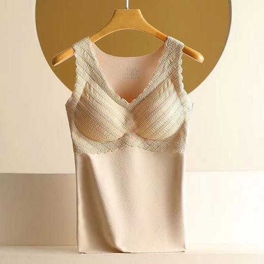 秋冬新款【德绒保暖背心】一体式加厚带胸垫 自发热修身打底保暖内衣  商品图5