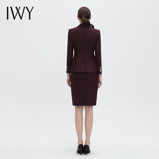 IWY/高端干练安可拉红西装套裙高级白领女总裁商务工作西服两件套CS14105 商品图5