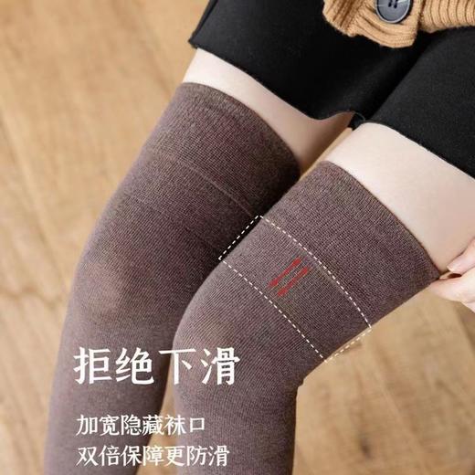 「19.9到手3双！3色可选」秋冬加厚过膝袜 女加厚保暖制服高筒防滑长筒袜压力小腿袜配饰 商品图2