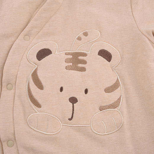 棉果果冬季新品专柜同款彩棉偏襟夹棉连体衣M401720899609 商品图7