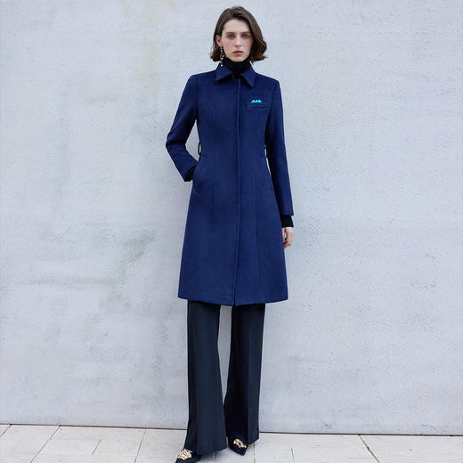 IWY/职业装呢子大衣女冬装售楼部处前台接待工装案场客服空姐毛呢正装C2150 商品图0