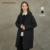Famecoco范可儿休闲宽松风衣外套长款连帽可拆卸FAC6AA001 商品缩略图1