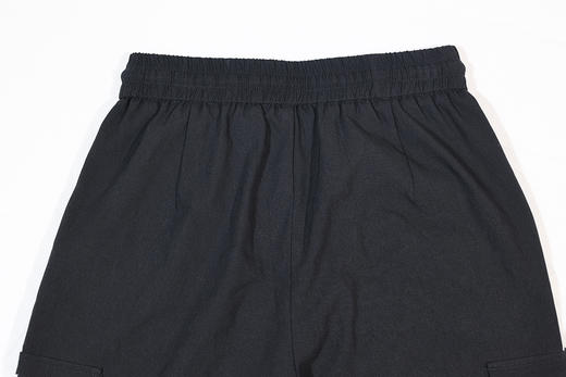 半身缘女裤 春季宽松松紧腰显瘦工装百搭美式直筒裤DS106 商品图7