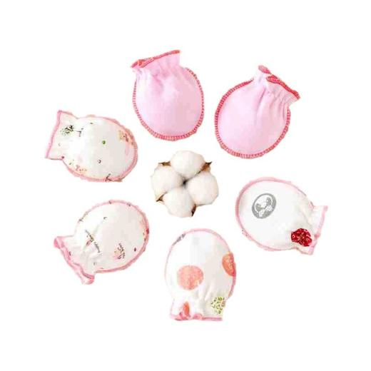 新生儿手套婴儿防抓手套0-6个月纯棉a类防抓脸小手套宝宝秋季手套 商品图4