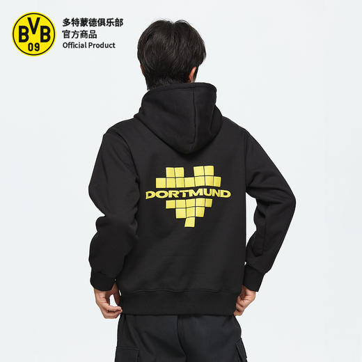 【官方正版】多特蒙德足球俱乐部 | 黑色长袖连帽卫衣秋冬保暖新潮时尚球迷用品 商品图4