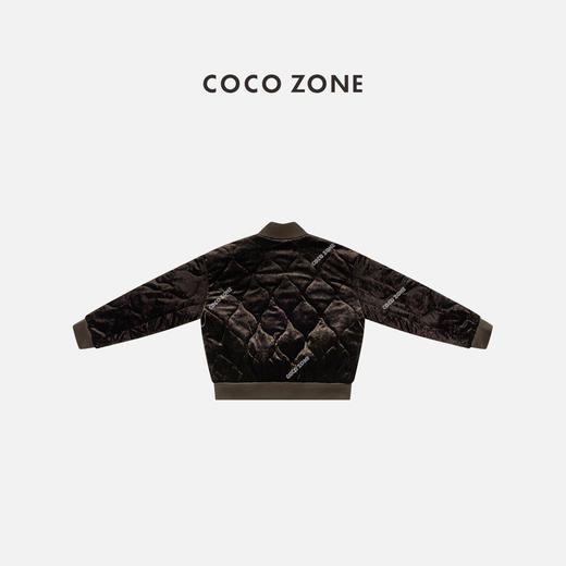 COCO ZONE 秋冬撞色立领棉服设计感长袖上衣CC1C2220 商品图1