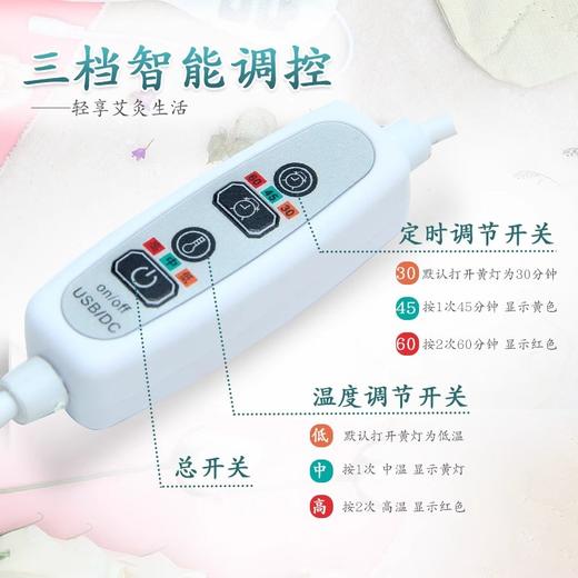 自然醒电加热真丝艾绒眼罩缓解眼疲劳热敷睡眠专用按摩发热加热充电款睡觉BNHA 商品图2