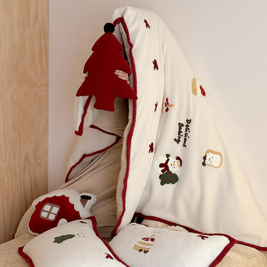 【双旦秒杀】自然醒仿生羊毛绒牛奶绒四件套可爱圣诞人冬季加厚少女心被套珊瑚绒床上用品MT（不参与优惠券） 商品图11