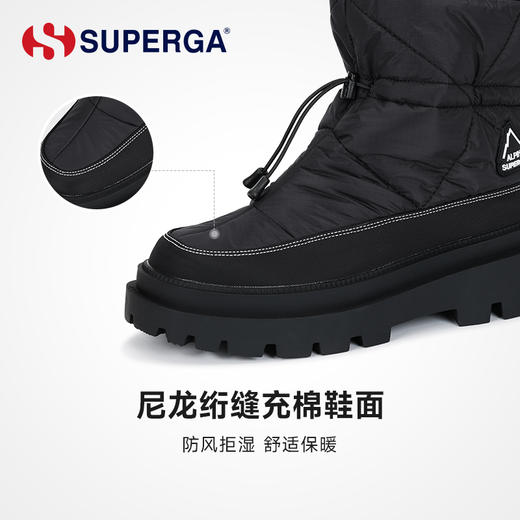 SUPERGA2024年秋冬新款雪地靴防风防湿尼龙面女靴加绒保暖 商品图6