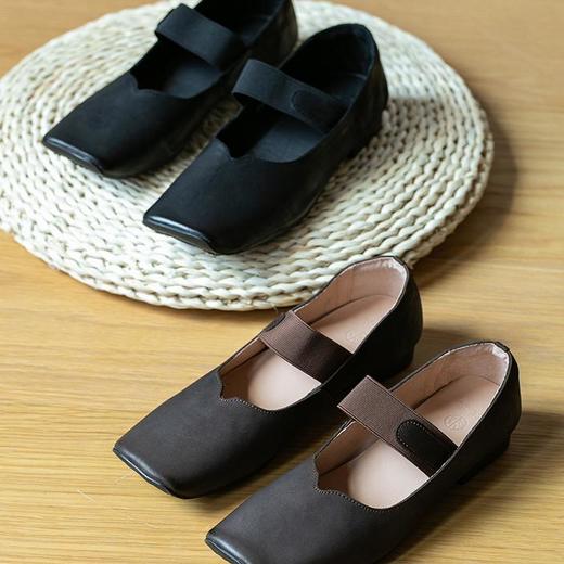 牧衣游 复古文艺舒适真皮单鞋气质感 沐兮【不支持会员折】 商品图1