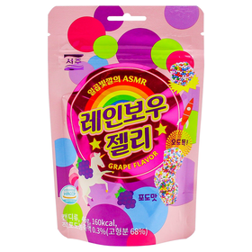 46gSEOJU牌葡萄味彩虹色软糖 多种口感 一次满足