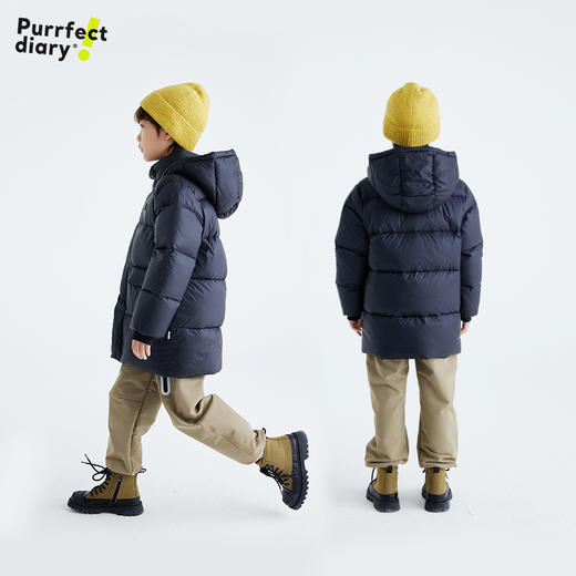 fx-儿童中长款加厚连帽羽绒服 PDWT2433 商品图1