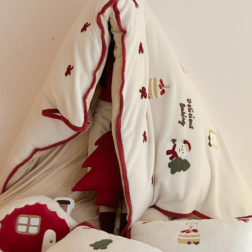 【双旦秒杀】自然醒仿生羊毛绒牛奶绒四件套可爱圣诞人冬季加厚少女心被套珊瑚绒床上用品MT（不参与优惠券） 商品图10