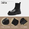 ZHR则则洋气瘦瘦靴法式复古短靴2024新款气质百搭弹力靴厚底女靴 商品缩略图3