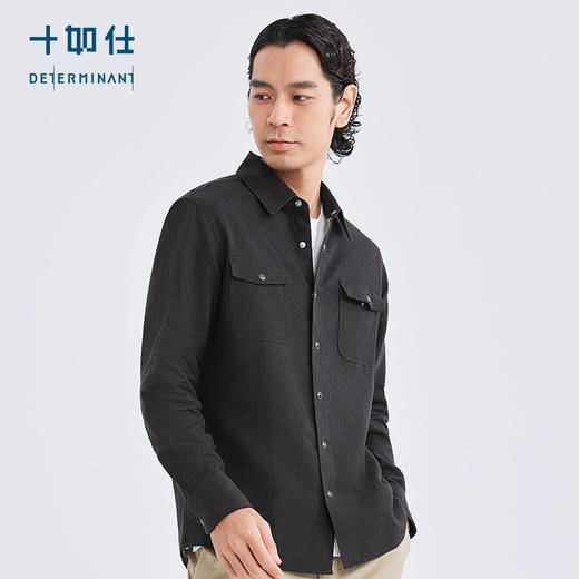 十如仕法兰绒暖燚绒保暖休闲衬衫外套-CS16 商品图11