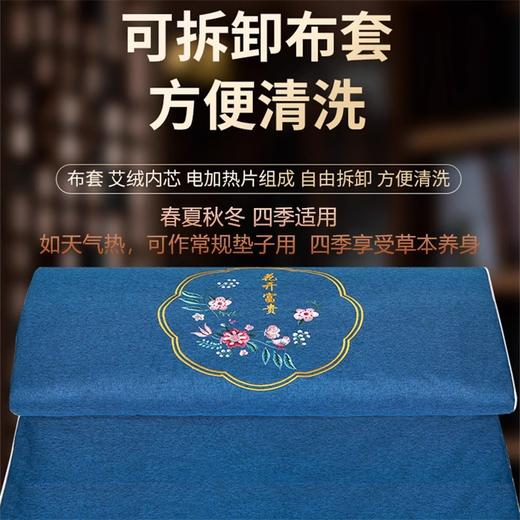 自然醒电加热艾灸毯垫艾草床垫秋冬褥子全身灸理疗包去湿寒艾绒热敷电热毯BNHA 商品图4