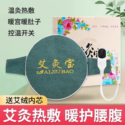 自然醒艾灸宝护腰宝电加热艾灸热敷包袋家用暖腰腹部宫香身艾绒护腰带坐垫毯子BNHA 商品图0