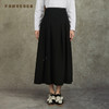 Famecoco范可儿高级锻感拼接半身裙中式简约A字长裙FAC6HA010 商品缩略图3